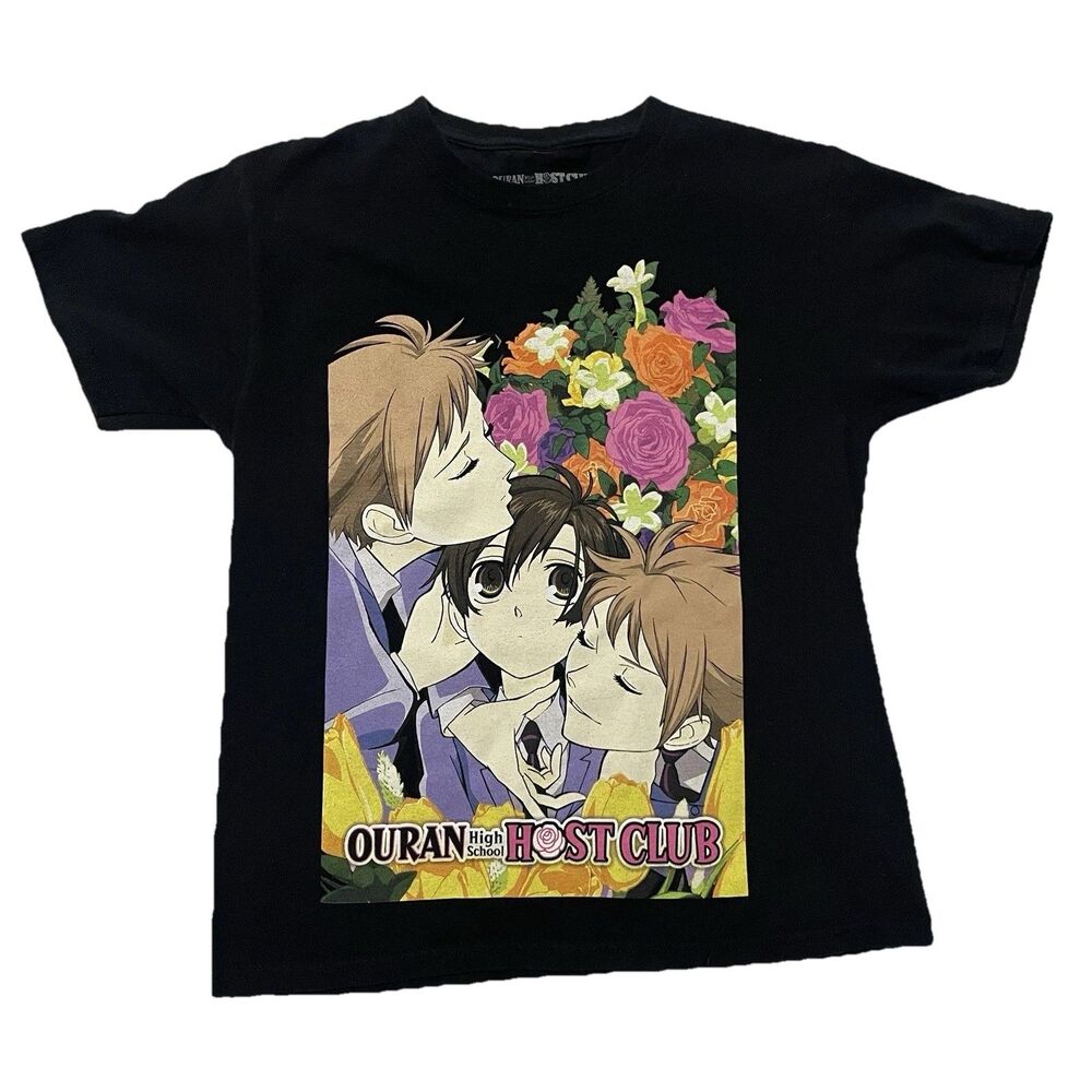 Funimation Anime Size XS Black Ouran High School Host Club Graphic T-Shirt